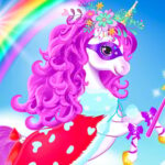 Îmbrăcat pentru bebeluș cu unicorn